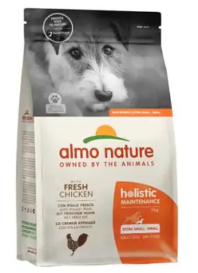 Almo Nature HOLISTIC сухой корм для взрослых собак средних и крупных пород с курицей и коричневым рисом