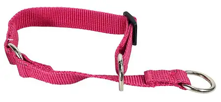 Купить zooexpress fresh line ошейник полуудавка с 3 кольцами для собак, малиновый